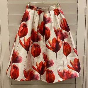 Floral circle skirt